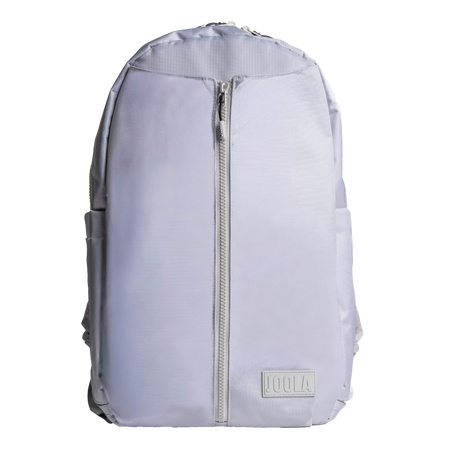 Light purple JOOLA Everyday backpack with a zipper on a white background