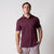 Image showing a male model wearing a JOOLA men's club polo, Bordeaux.