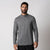 Image of a male model wearing a JOOLA Men's Quarter Zip, Charcoal Heather.