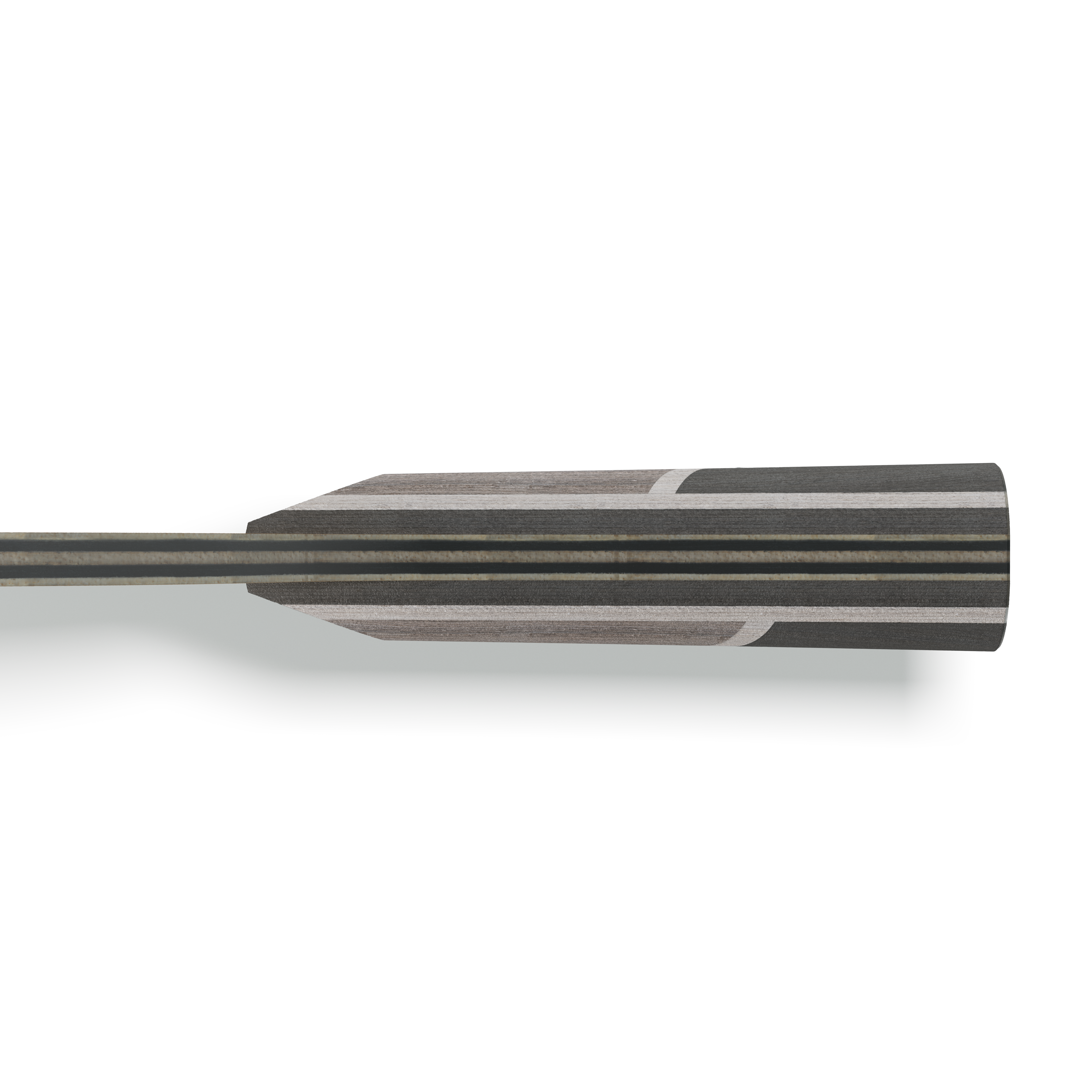 Close up view of the side of a JOOLA Pro Line AW7 table tennis blade.