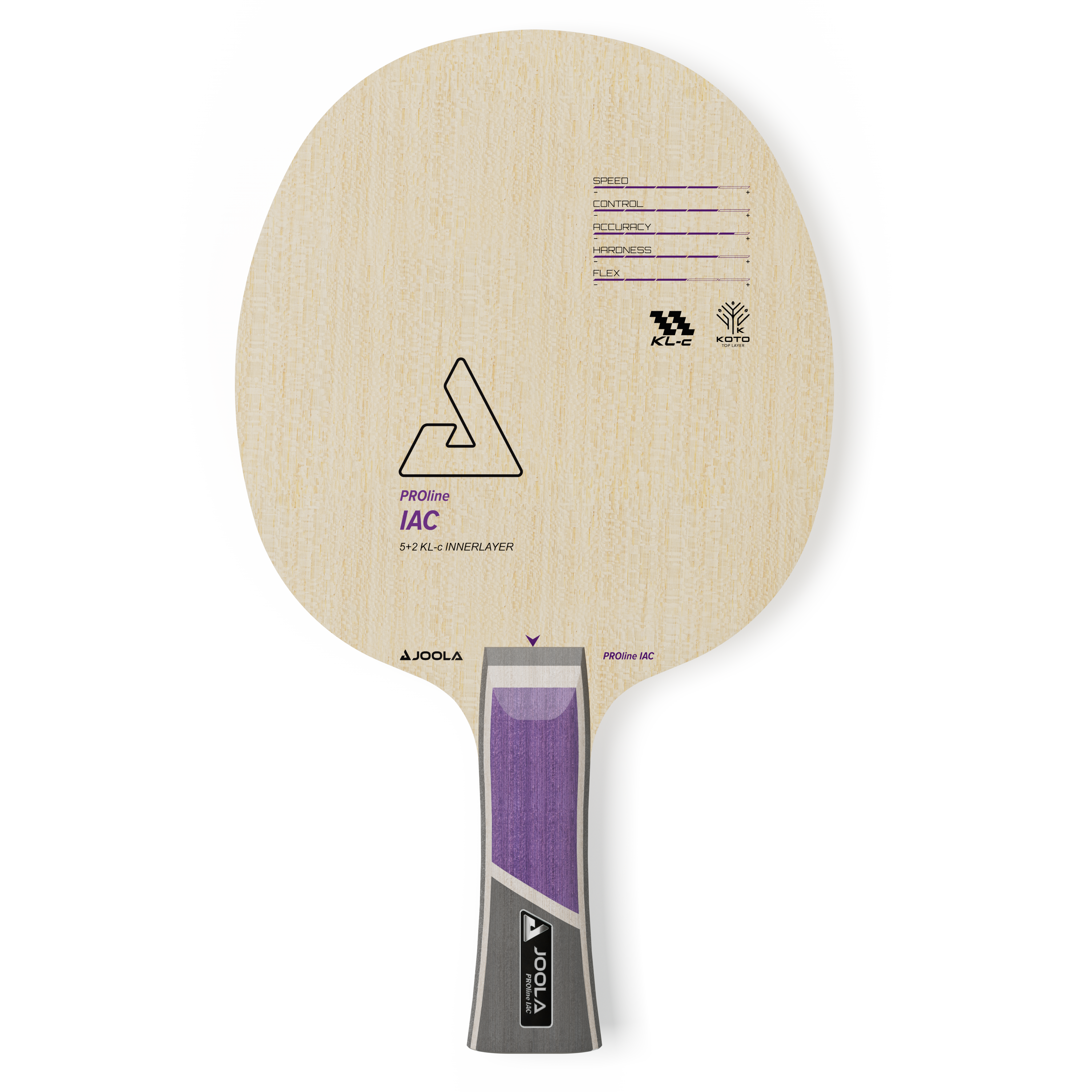 White background, JOOLA Pro IAC line table tennis blade.
