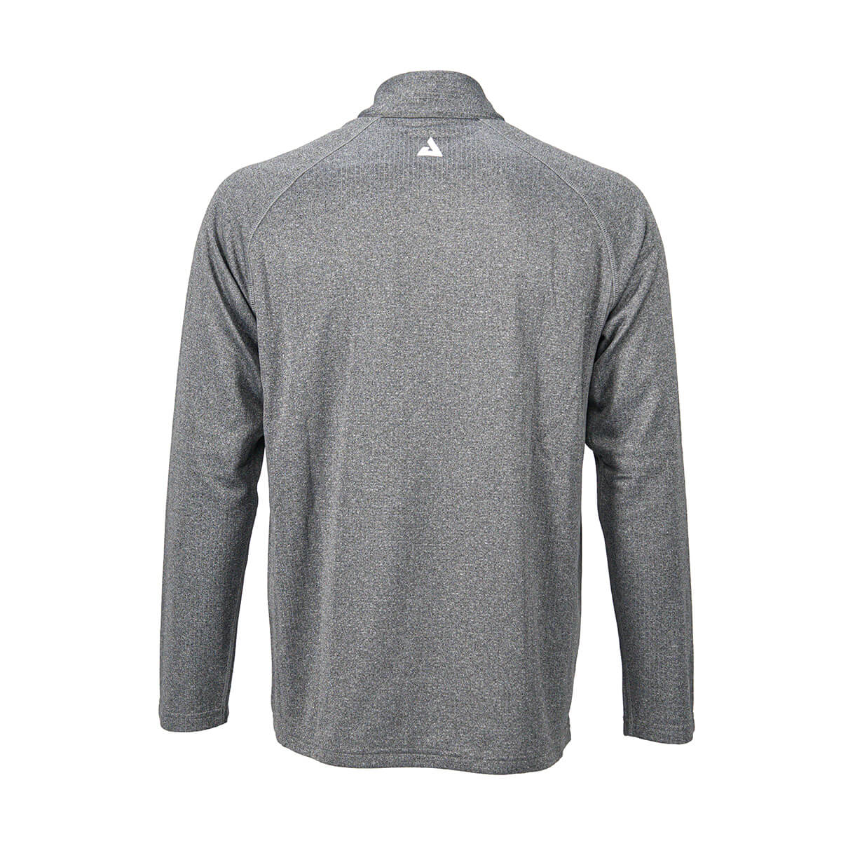 Product photo showing the back of the JOOLA Victory Quarter Zip Jacket in Grey #Grey