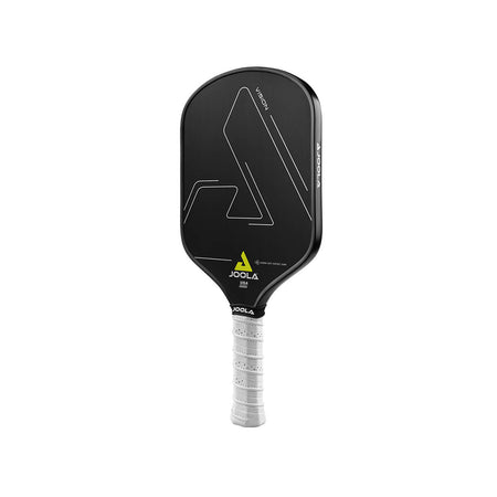 White Background Image: Product image of the JOOLA Vision CGS 14 mm Pickleball Paddle. Black paddle surface.