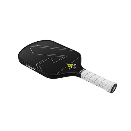 White Background Image: Product image of the JOOLA Vision CGS 14 mm Pickleball Paddle. Black paddle surface.