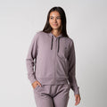 Dusty Mauve-Women's Ribbed Jacket
