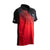 White background image, JOOLA Zephir table tennis shirt, black and red.